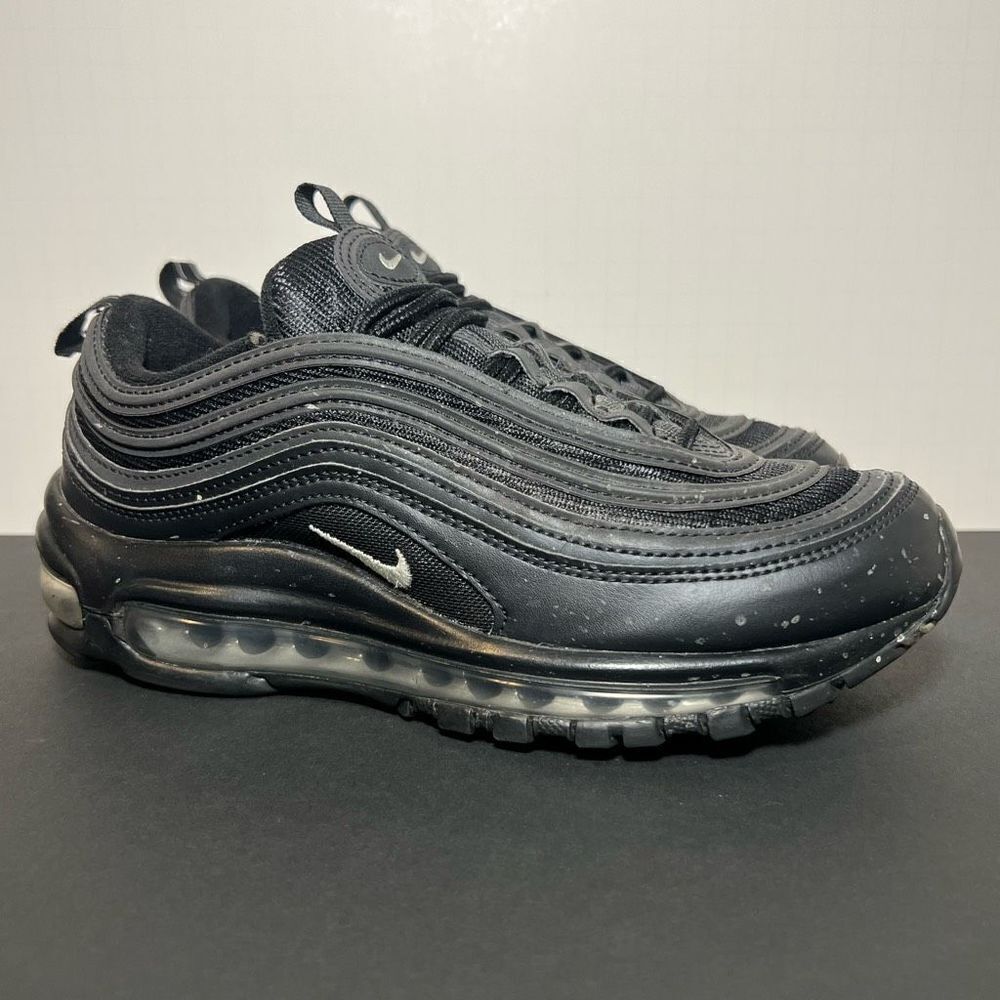 Nike Black and Silver Air Max 97 Sneakers